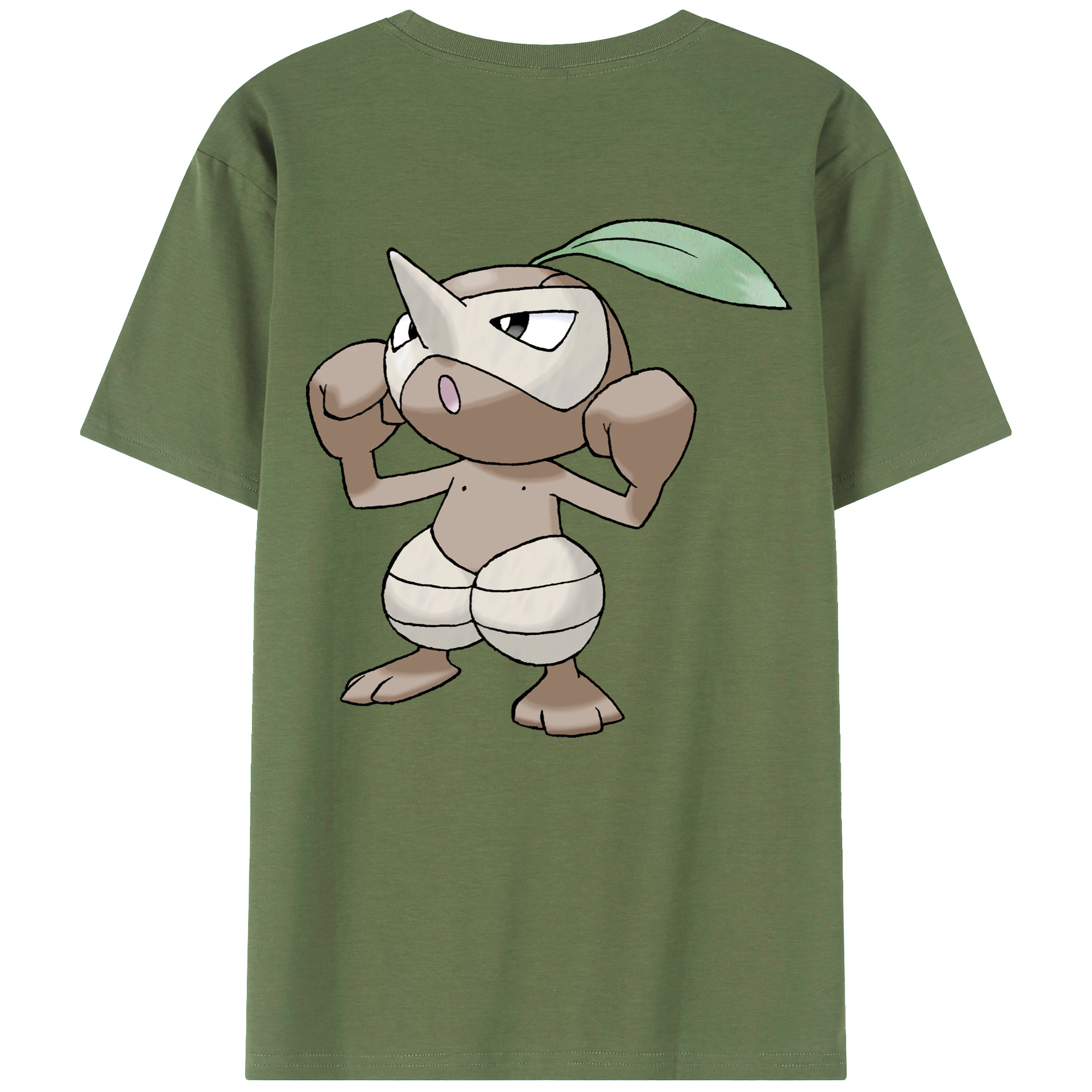 （画像用） ポケットモンスター Pokémon 綿100％ メンズ半袖Tシャツ（バックプリント） 通気性